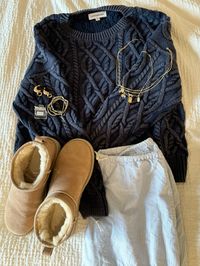 Outfit details: Lukcy Brand sweater, Ugg shoes, Brandy Melville pants#cozyoutfit #hoodieszn #fallfits #outfitinspo #brandymellville #edikted #marshalls #uggs #sambas #americaneagle #aiere #abercrombie #camo #leopard #leopardsambas #cozy #falloutfit #comfyclothes #cutecomfyoutfit #cutefallfit #fashion #fashioninspo #viral #autumn #october #schoolfit #almosthalloween