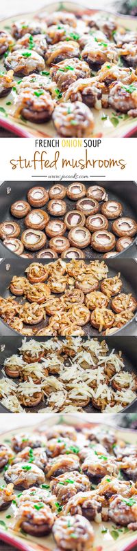 French Onion Soup Stuffed Mushrooms