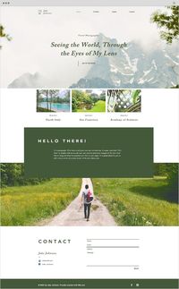 Travel Photographer Website Template