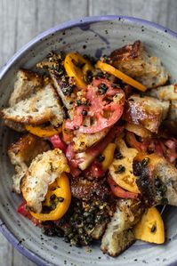 Fried Caper Panzanella