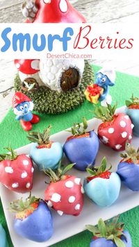 Ready to celebrate the latest Smurfs movie with a fun recipe? How about making your own smurfberries! This smurfberry idea is perfect for a Smurf party too!