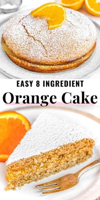 This orange cake is light, soft, and easy to make with a few simple ingredients and fresh oranges. You can eat it as is or you can fill it with a delicious orange curd filling.It's a perfect dessert, snack, and fruity brunch idea. The orange curd inside is tangy, zesty and so delicious that it will make you reach for another slice.