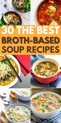 Warm up with these comforting and delicious broth soup recipes.