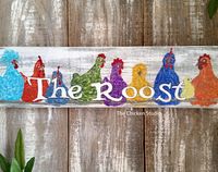 Chicken Coop Sign Welcome Sign Silkie Chicken Wall Art