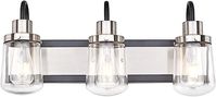 Amazon.com : black and chrome single sconce bathroom