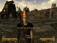 Boone 's a bit of a hard-ass, but he looks great in that hat! - Fallout: New Vegas