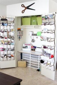 Craft "Closet"--great for small spaces. NEED!!!!