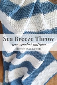 This is a modern crochet blanket pattern that is full of texture! The free pattern is for intermediate level skills.