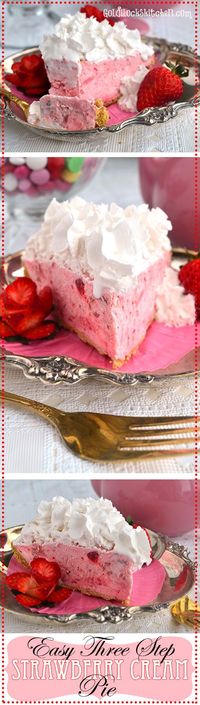 (for low carb use low carb crust and sweetener.Decarb Easy.) Sweet strawberries enveloped by billowy whipped cream create a dreamy pie that is a cinch to make. No bake, 3 simple steps! Perfect valentines day dessert :0)