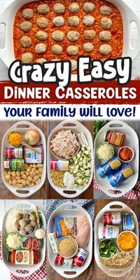 If you don't like spending all night in the kitchen cooking and cleaning, you've got to add this list of quick and easy meals to your dinner menu. I’ve rounded up a list of quick and easy dinner casseroles that are made with just a handful of ingredients and take less than 10 minutes to prepare! A lot of these simple recipes are dump and bake meals that only require a little bit of mixing while the oven does the hard work for you.