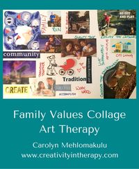 Family Values Collage in Art Therapy | Creativity in Therapy | Carolyn Mehlomakulu