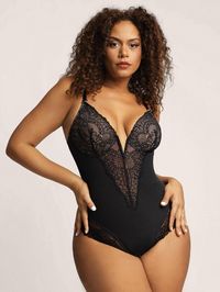 Lace Bodysuits
• Breathable, high-elastic, and double-layer fabric offers comfortable shaping.
• Snap buckle closure at the gusset for easy access when nature calls.
• Compressed shaper lining for great tummy control that helps snatch your waist.
• Durable shoulder buckles and detachable straps.
��• Perfect for wearing with tight jeans and short skirts.