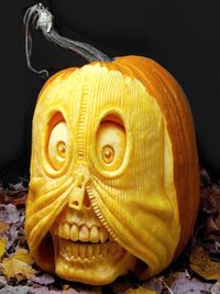 Scary Halloween Pumpkin Carvings | Scary Halloween Pumpkin Carvings | Steamy Kitchen Recipes