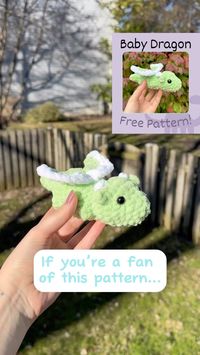 My free crochet pattern for a baby dragon is all done! I didn’t do any pattern testing so please don’t hesitate to reach out with a message… | Instagram