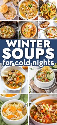 These are the best easy chicken soup recipes that are perfect for cold nights! Comfort soup recipes, chicken soup recipes with few ingredients, winter soup ideas, quick and easy winter soups, chicken soups for winter, winter dinner ideas, quick winter dinner recipes, cold weather dinner ideas, cold weather winter soups.