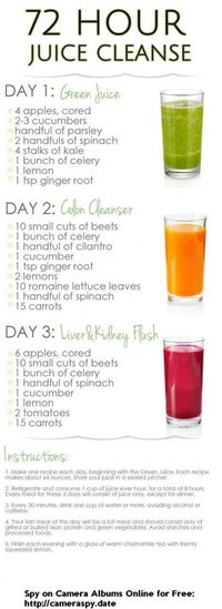 DIY 3 Day Juice Cleanse For Weight Loss #3DayDetox #detoxdiets3day