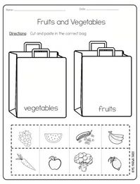 Fruits & Vegetables {PREK-2} {worksheets} - Ms Marwa Tarek *** FLASH SALE ***