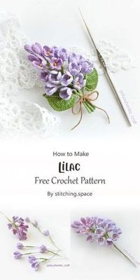 Stitching.space bring you the free pattern of the crocheted awesome Lilac, a masterpiece that will capture your heart. Imagine capturing the essence of lilac in yarn. The crocheted awesome Lilac does just that.