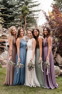 So thrilled with how my multi-colored bridesmaid dresses turned out! : weddingplanning