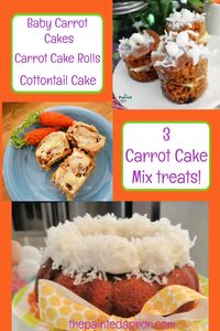 Take-out Tuesday, 3 Spring Sweets Made with Carrot Cake Mix | The Painted Apron