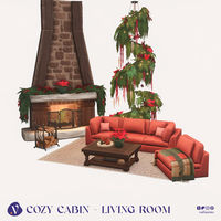 Celebrate Christmas in the Sims with this cozy living room set.