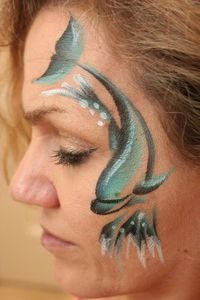 Dolphin face paint design face painting ideas for kids