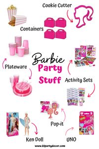 Super Cute Barbie Party Items - KLPartyDecor