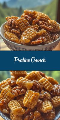 Praline Crunch is a delightful snack mix that combines the sweetness of caramelized sugar with the crunch of pecans and Crispix cereal. This easy-to-make treat is perfect for parties, gifting, or simply indulging at home.