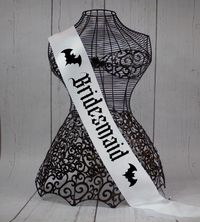 Bride With Bats Sash Gothic Bridal Sash Bachelorette Sash - Etsy