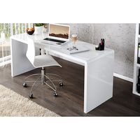 East Urban Home Bronislava High Gloss Home Office White Desk - Sleek Design & Reviews | Wayfair