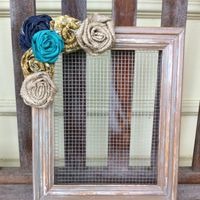 I made this jewelry display for a friends birthday... The size is 8 1/2 x 11, smaller than some of my frames, but perfect for showing off your favorite earrings and a few bracelets :)