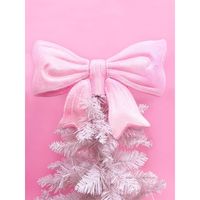 Pink Glitter Bow Christmas Tree Topper. Hand Blown Glass, Hand Glittered, Hand Painted Transform Your Holiday Tree Into A Dazzling Masterpiece With The Pink Glitter Bow Christmas Tree Topper. This Stunning Topper Is Hand Blown, Glittered, And Painted For A Truly Unique And Beautiful Addition To Your Decor. Elevate Your Christmas Experience With The Perfect Blend Of Traditional And Modern Elements. Make Your Tree Sparkle And Shine With This Glittering Masterpiece. Size 12" X 9"