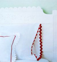 DIY Sewing Projects- Pillowcase Ideas -Rickrack Trim Pillowcase Idea Example - No Instructions