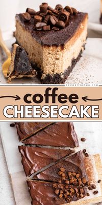 Don't miss this best coffee cheesecake in your list of Father's Day dessert ideas! This easy cheesecake is make-ahead and perfect for guests that are coffee lovers. You gotta try this!