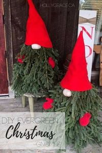 These DIY christmas gnomes are super cute for your christmas decorations for your home or porch. if you're looking for a fun christmas decor ideas check out this project. #christmas #diychristmas #diyholidays #diy #holidaydecor #christmasdecor