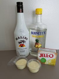 Pina Colada Pudding Shots