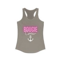 The Bougie Crew tank is perfect for the bride's friends celebrating her nautical themed Bachelorette Party. Pair it with the Bougie Bride tank for the Bride.