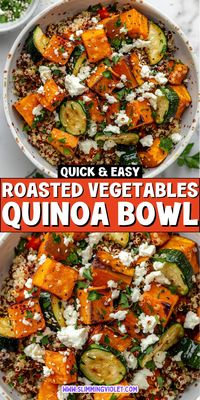 Roasted Vegetable Quinoa Bowl is a healthy and delicious fall dinner option. Packed with roasted veggies and quinoa, this bowl is perfect for a cozy autumn meal. Check out the recipe and nourish your body!