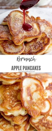 fluffy apple breakfast pancakes