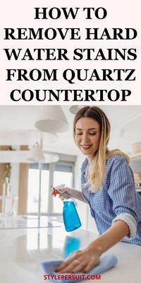 Learn how to remove hard water stains from quartz countertop with this simple and effective method! Say goodbye to stubborn mineral deposits and restore the shine of your quartz surfaces. Get your countertops looking like new with these easy cleaning tips.