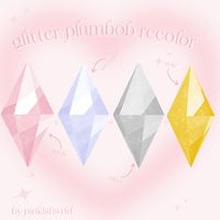 i'm back with more plumbob recolors!!! this time with some glitter ✨  so i decided to just release the glitter ones first before the big collection just because i need more time to edit them & to fix my old plumbobs.