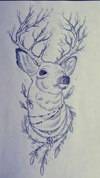 Stag tattoo