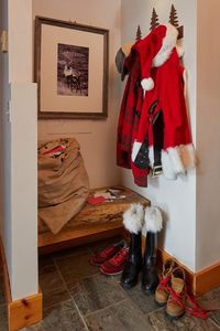 Take a look inside Santa's North Pole home with its toy workshop, reindeer stables and sleigh parking garage