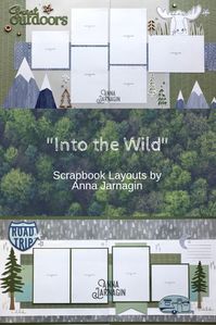 Designs by Anna Jarnagin. Into the Wild CTMH paper collection. #ctmhintothewild #scrapbooking #papercrafting #ctmh #thegreatoutdoors #roadtrip #memorykeeping #annajarnagin