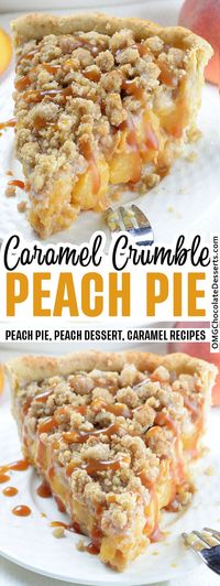 Peach Pie is such an easy pie recipe.Each sweet slice is packed with old-fashioned appeal. A delightful summertime pie. #peach #pie