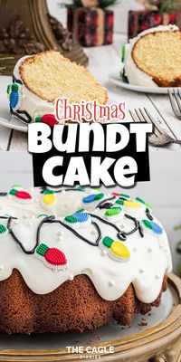 A deliciously tasty, soft and moist Vanilla Christmas Bundt Cake, easy to make, the decorations are easy to find and it's always a showstopper.