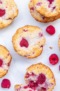 Greek Yogurt Raspberry Muffins - Averie Cooks