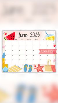  

What to do! 
 • Click on the link to get the June 2023 Calendar for Summer! 
 • Stay organized by adding text to the month of June for things like kid activities, school activities, summer activities and more! 
 • Stay organized this Summer! 

