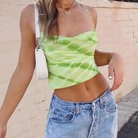 Tie Dye Backless Crop Top - MissySleek