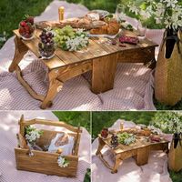 This hand-made collapsible wine table is a must-have for all wine lovers. Perfect for outdoor wine festivals, family picnics, camping, beaches or just spending a quiet evening in your backyard! Do you like to sit down and have a glass of your favorite wine? -Then this organizer is definitely for you. It is made of high-quality sycamore wood and weighs only 1.54 pound, so it looks bulky, but it is very light, very suitable for camping trips. Environmental protection-The table is covered with environmentally friendly wood oil with beeswax. You dont have to worry about the environmental protection of the product. At the same time, it is also an environmentally friendly shopping bag, which can reduce the use of plastic bags. Ideal for outdoors and indoors-you can enjoy an amazing bohemian picn